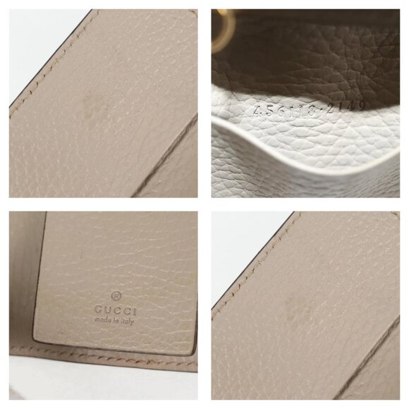 Authentic GUCCI GG Supreme Key Case PVC White Gold bst358-120225 - Picture 16 of 16